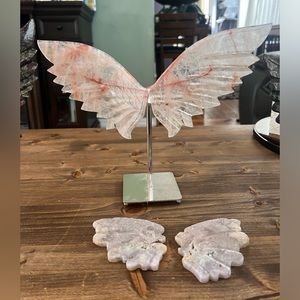 Crystals! A bunch of different shaped wings with stand.